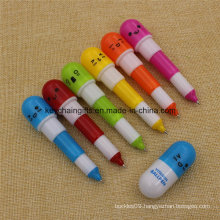 Wholesale Plastic Pill Shaped Retarctable Ballpoint Pen